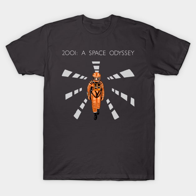 2001 - A Space Odyssey Illustration with Title T-Shirt by burrotees